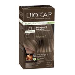 BIOKAP NUTRICOLOR DELICATO RAPID 7.1 SWEDISH BLOND PERMANENT HAIR DYE