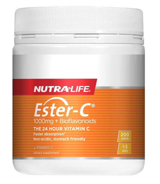 Nutralife Ester C 1000mg + Bioflavonoids Tabs 200's