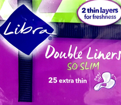 Libra Double Liners so slim - extra thin 25