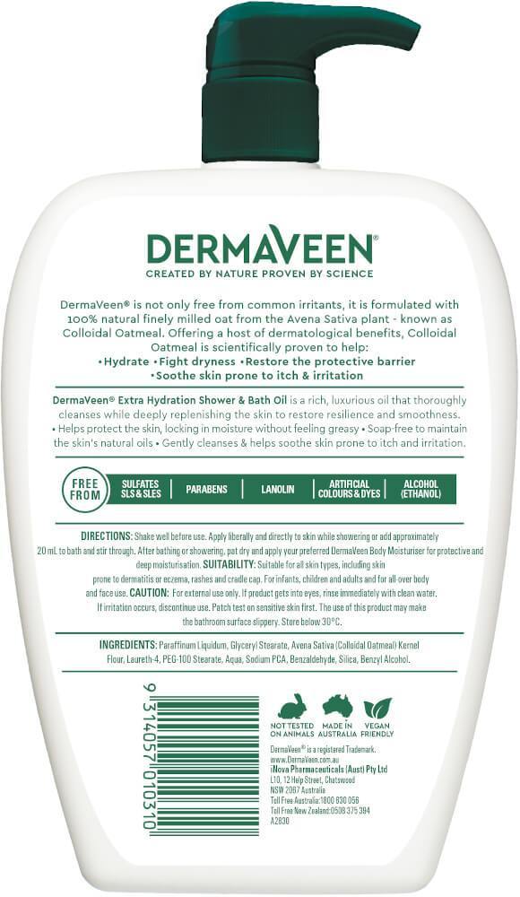 DermaVeen&reg; Extra Hydration Shower and Bath Oil 500 ml