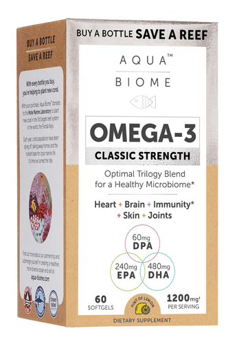 Enzymedica Aqua Biome Fish Oil Classic Strength 60 softgels