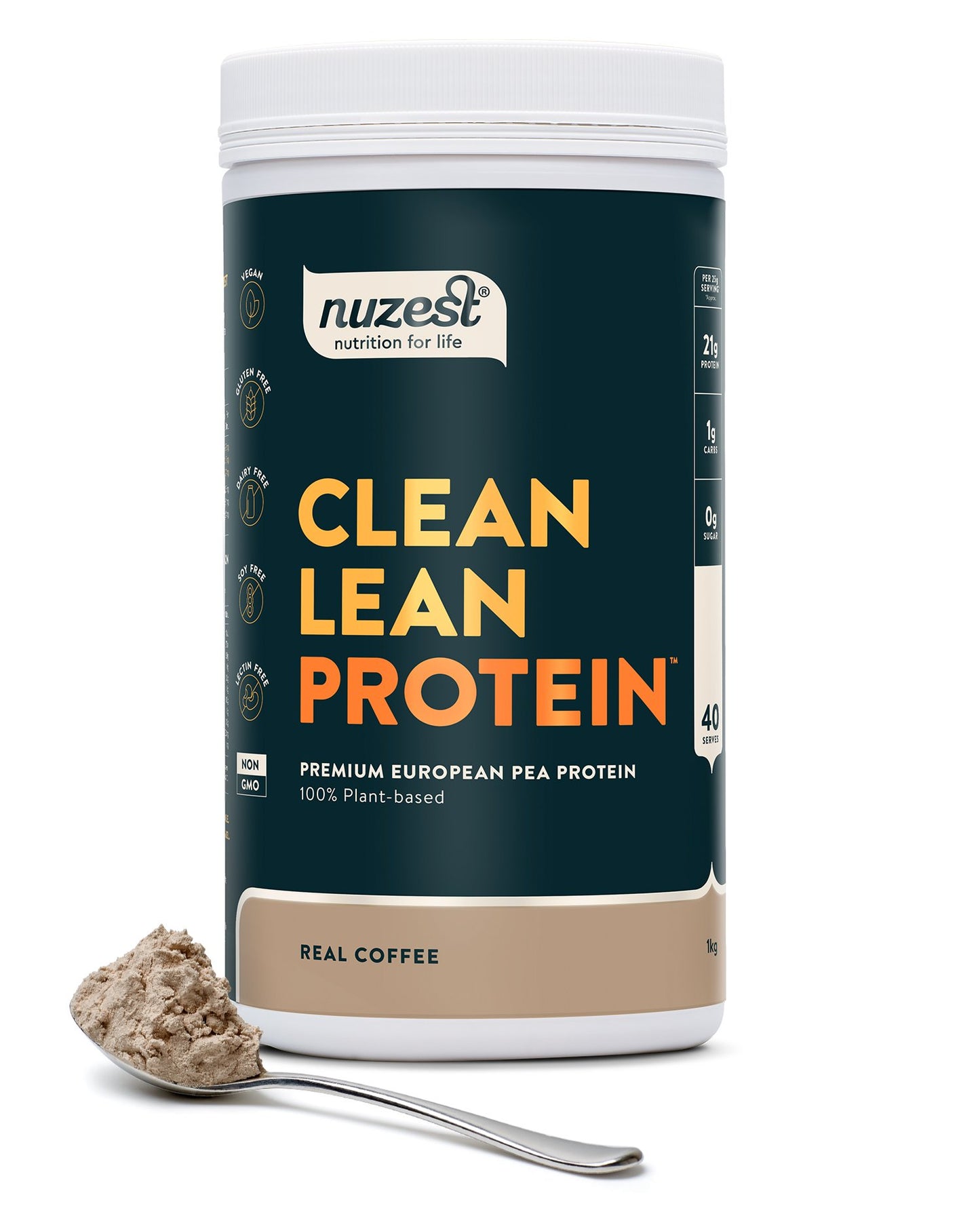Nuzest Clean Lean Protein 1kg Real Coffee