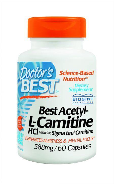 Doctor's Best Acetyl-L-Carnitine 500mg 60 Veggie Caps - DominionRoadPharmacy