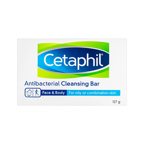 Cetaphil Gentle Cleansing Antibacterial Bar 127g - DominionRoadPharmacy
