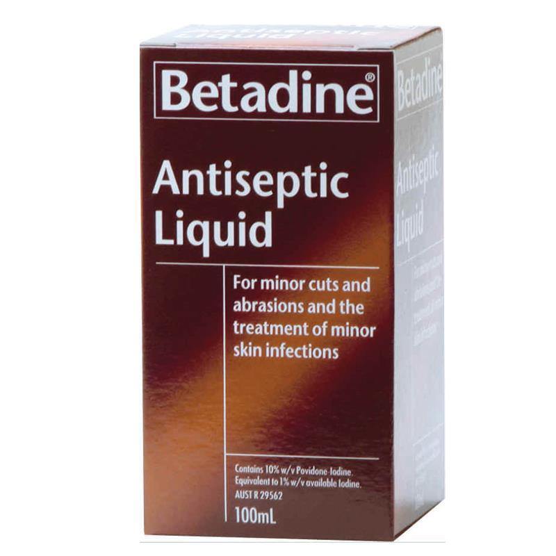BETADINE Antiseptic Liquid 100mL - DominionRoadPharmacy