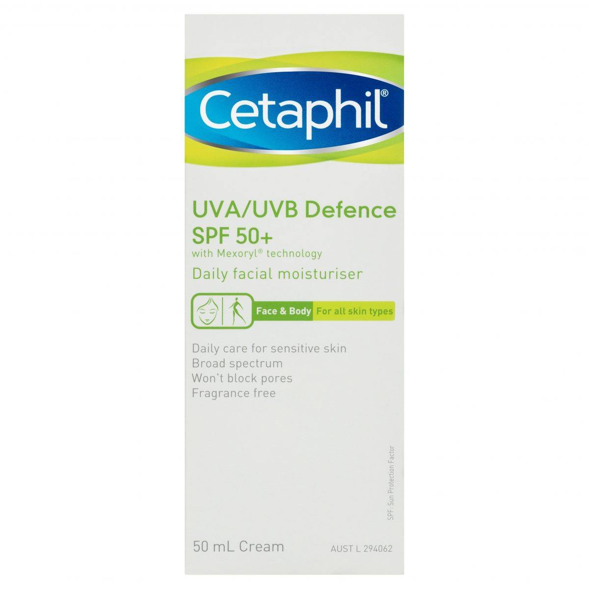 Cetaphil UVA/UVB Defence SPF 50+ 50ml