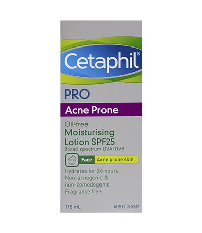 Cetaphil Pro Acne Prone Oil-free Facial Moisturising Lotion SPF25 118ml