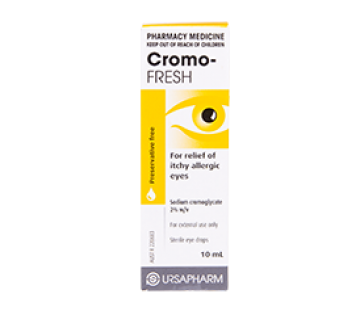 CROMO-FRESH Eye Drops For Itchy Allergic Eyes 10ml Pharmacy Medicine