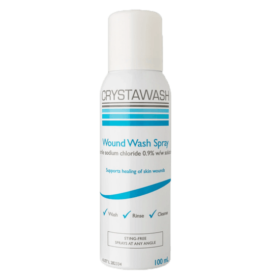 Crystawash® Wound Wash Spray 100ml - DominionRoadPharmacy