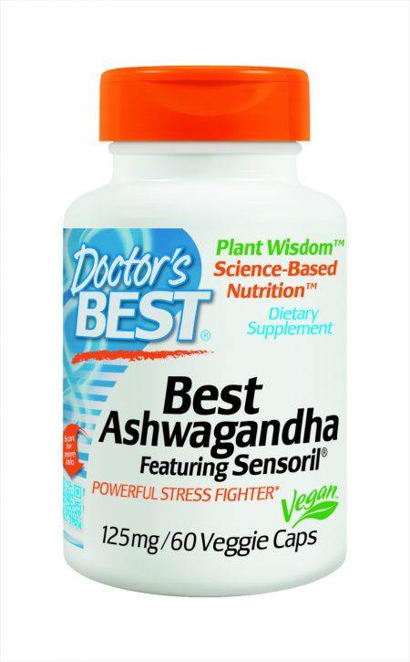 Doctor's Best-Ashwagandha with Sensoril Veggie Caps 60's - DominionRoadPharmacy