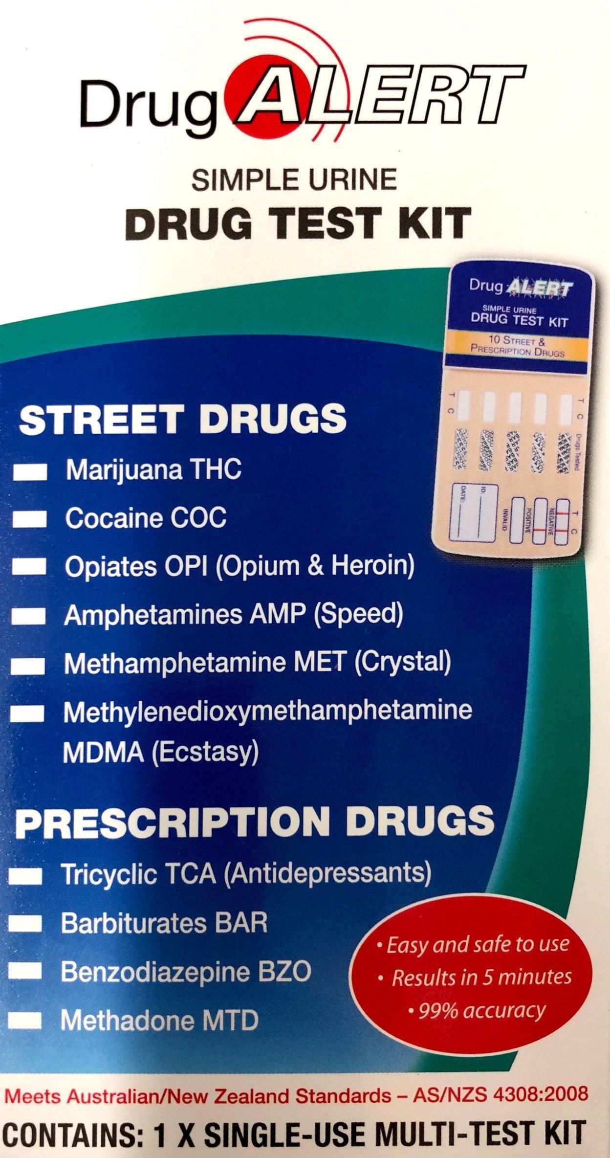 Drug Alert Urine Drug 1 Test Kit 6 street drugs 4 prescription drugs - DominionRoadPharmacy