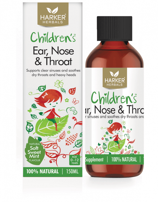Harker Herbals Childrens Ear,Nose and Throat Liquid 150ml- Soft Sweet Mint - DominionRoadPharmacy
