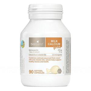 Bioisland Milk Calcium for Kids 90 capsules