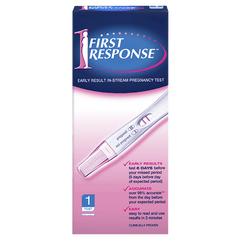 First Response Early Result In Stream Pregnancy Test