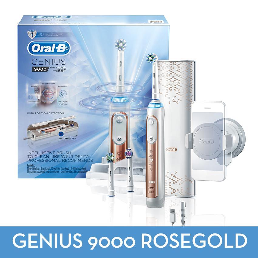 Oral B GENIUS 9000 Rose Gold Electric Rechargeable Toothbrush