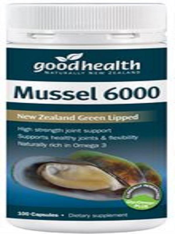 Good Health Green Lipped Mussel 6000 mg 100 Caps - DominionRoadPharmacy