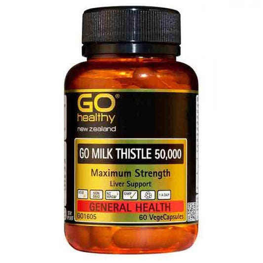 GO HEALTHY Milk Thistle 50,000 mg 60 caps - DominionRoadPharmacy
