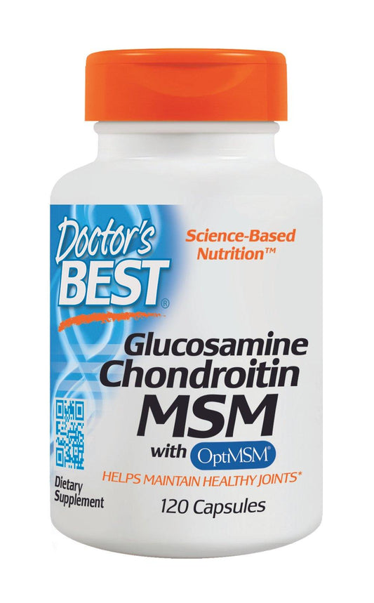 Doctor's Best Glucosamine Chondroitin MSM with OptiMSM 120 Capsules - DominionRoadPharmacy