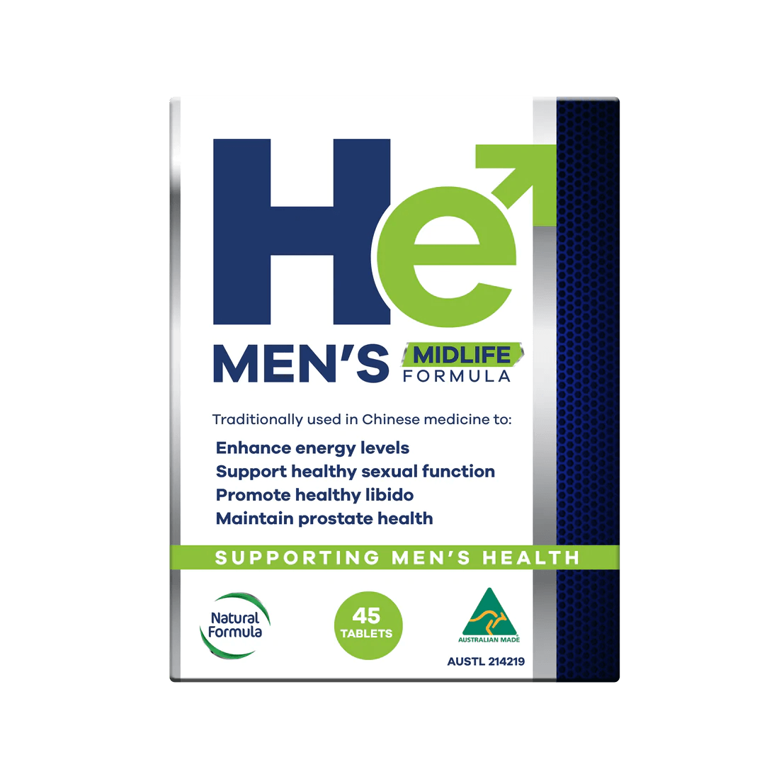 He Men&rsquo;s Midlife Formula &ndash; 45 Tablets