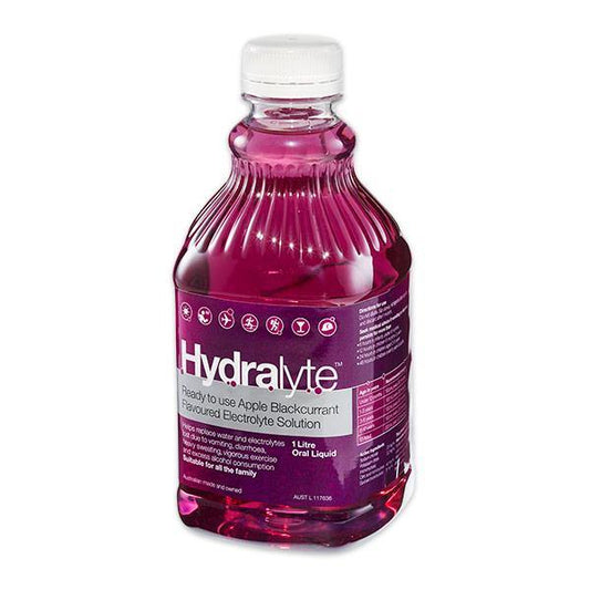 Hydralyte Ready to Drink Apple Blackcurrant Electrolyte Solution 1 litre