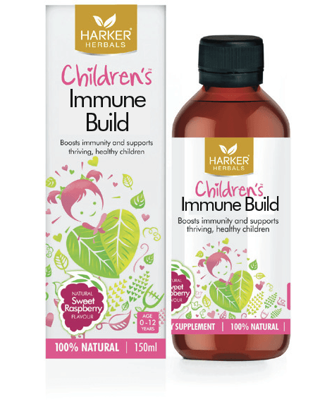 Harker Herbals Childrens Immune Build Liquid 150ml-Sweet Raspberry - DominionRoadPharmacy