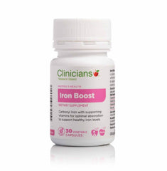 Clinicians Iron Boost 30 vege capsules