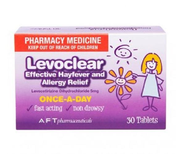 LEVOCLEAR Hay Fever and Allergy Relief 5mg 30 Tablets Pharmacy Medicine