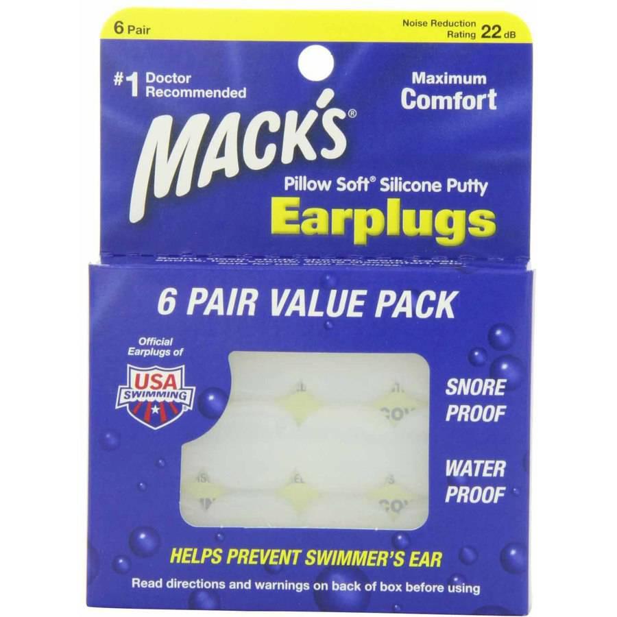 Macks Ear Plugs Value Pack 6 Pair - DominionRoadPharmacy