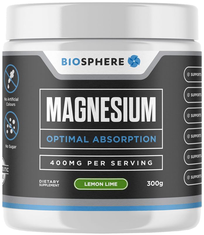 Biosphere Magnesium powder 300g, MANGO PINEAPPLE Flavour