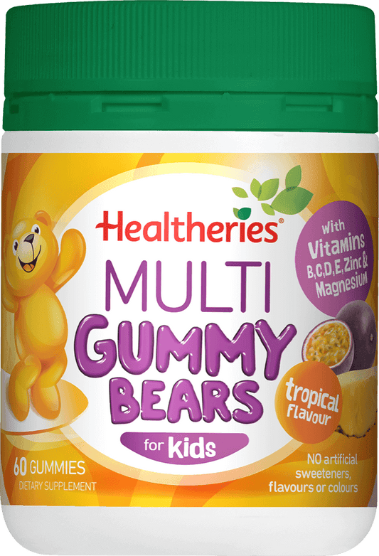 Healtheries Kids Multi Gummy Bears Tropical 60s