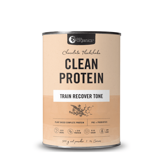 Nutra Organics Clean Protein Chocolate Thickshake 500 gm - DominionRoadPharmacy