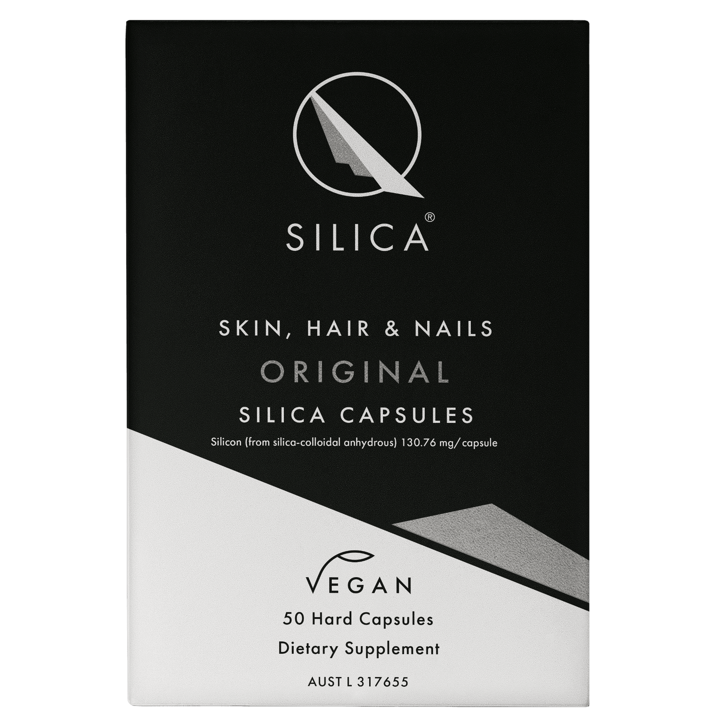 Qsilica Colloidal Silica Hair Skin Nail 50 capsules