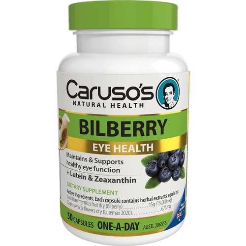 Carusos Herbal Therapeutics 1 A Day Herb - Bilberry 50s Nz