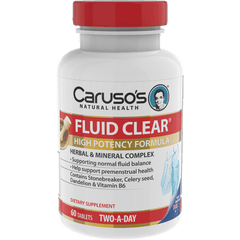 Caruso's Fluid Clear 60 Tablets - Health Solutions