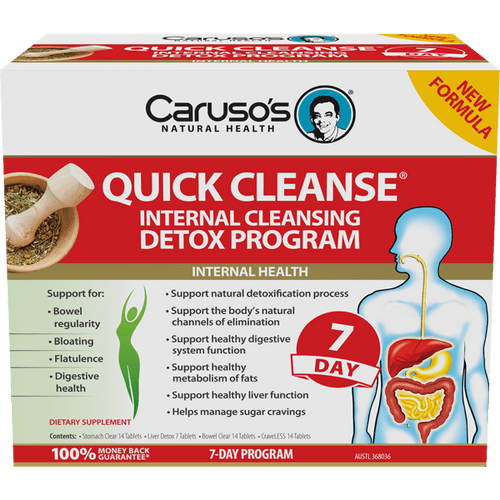 Carusos Quick Cleanse Internal Cleansing Detox Program (7 Day) - Health Solutions