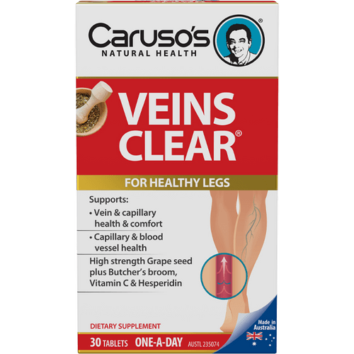 Caruso's Veins Clear 30 Tablets - Health Solutions