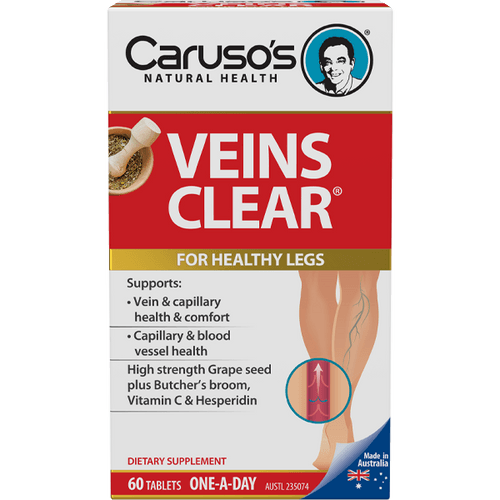 Caruso's Veins Clear 60 Tablets - Health Solutions