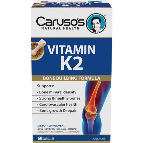 Caruso's Vitamin K2 60 Capsules - Nutritional Support
