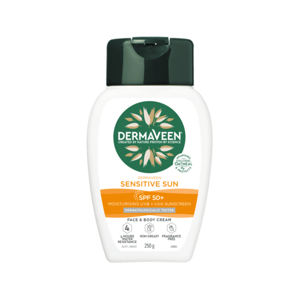 Dermaveen Sensitive Sun SPF50+ Moisturising UVB + UVA Sunscreen - DominionRoadPharmacy