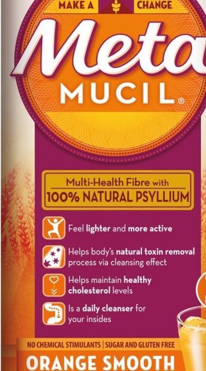 Metamucil fibre powder Orange flavour 283 gm
