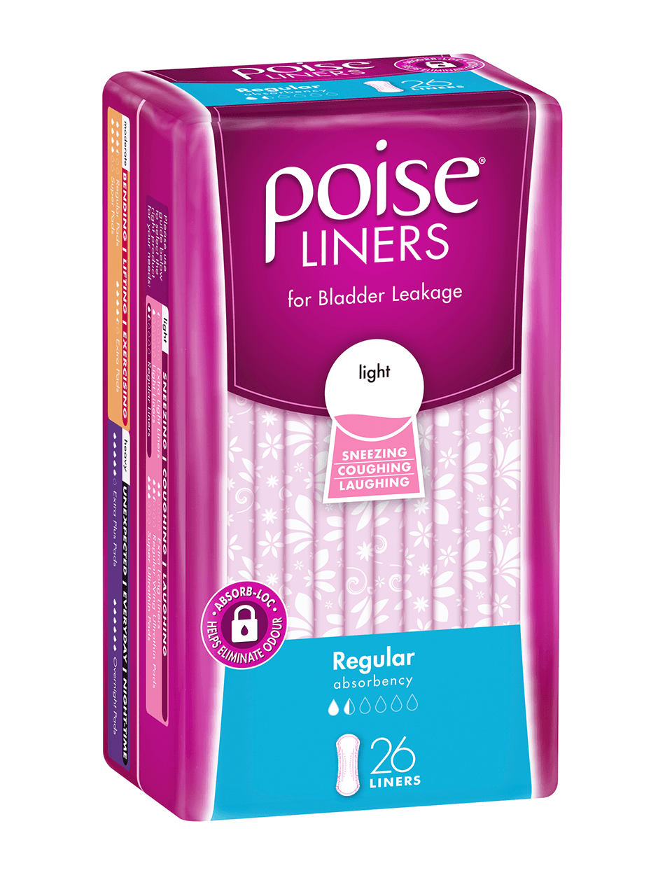 Poise Incontinence Liners Regular 26