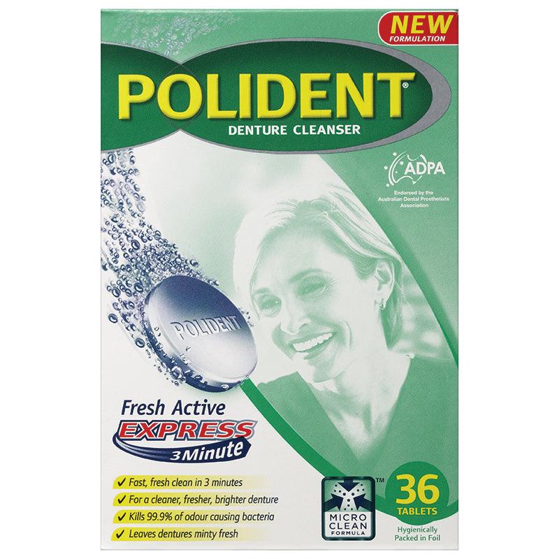 Polident Express 3 Minute Denture Cleaning Tabs 36