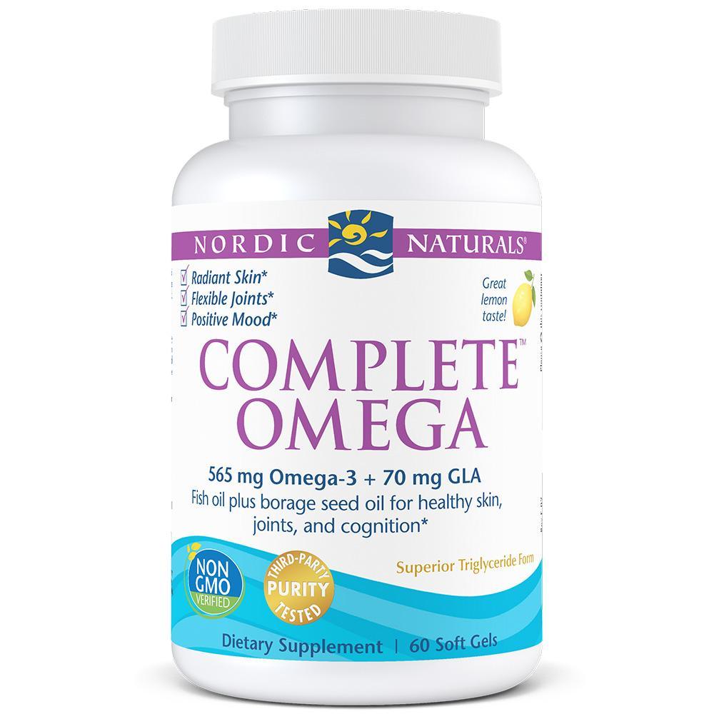 Nordic Naturals Complete Omega 60 softgel capsules Lemon