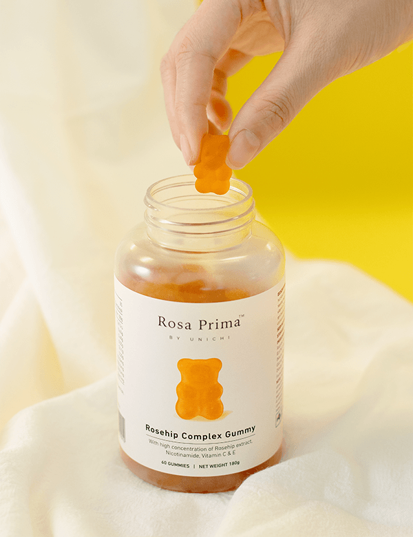 Rosa Prima's Rosehip Complex Gummy by UNICHI 60 Gummies - DominionRoadPharmacy