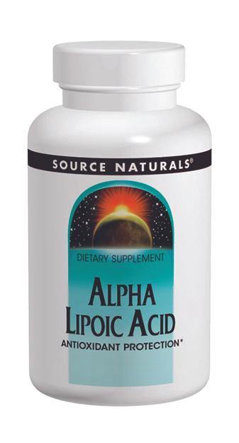 Source Naturals Alpha Lipoic Acid 100mg 30 Tablets