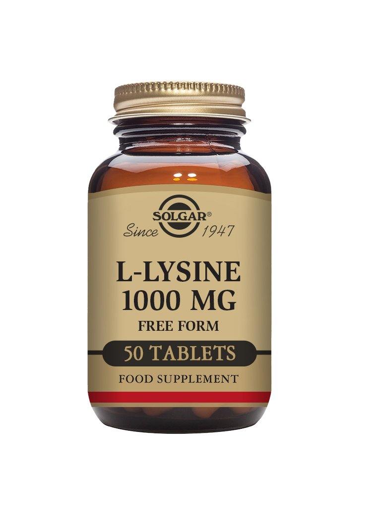 Solgar L-Lysine 1000mg 50 tablets