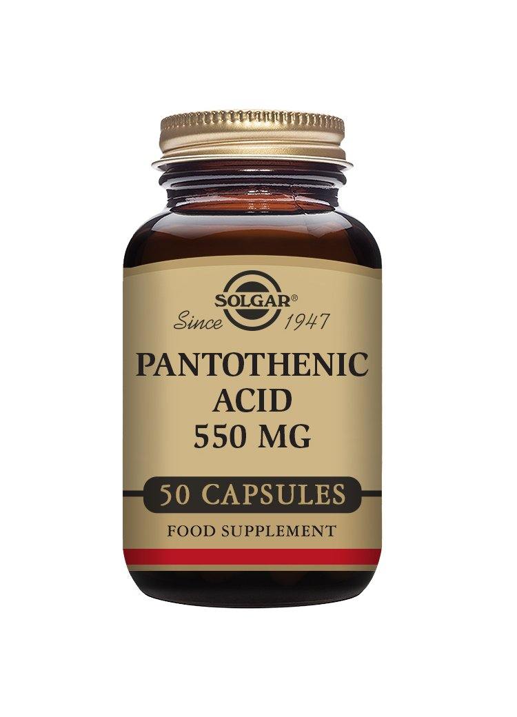 Solgar PANTOTHENIC ACID 550 mg 100 vegetable capsules