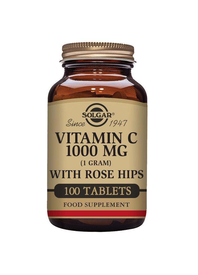 Solgar Vitamin C 1000 mg with ROSEHIPS 100 tablets