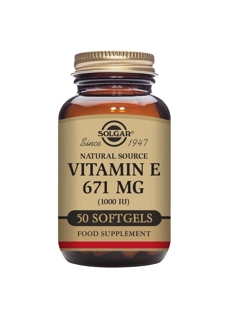 Solgar VITAMIN E 670 mg (1000 IU) 50 softgels