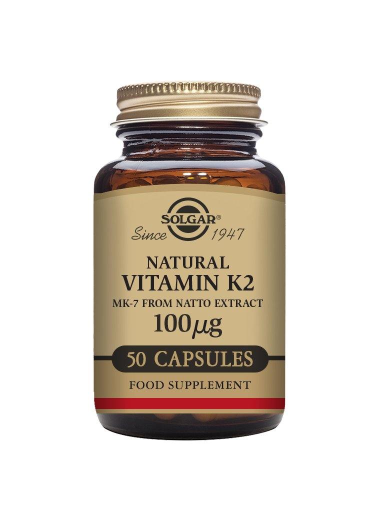 Solgar VITAMIN K2 (MK-7) 100mcg 50 tablets